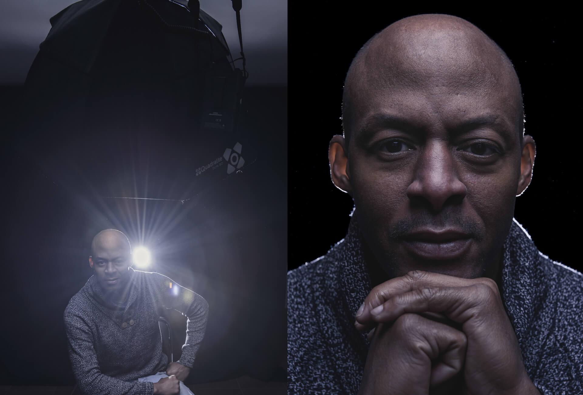 Portrait lighting schemes using the Quadralite Reporter 360 TTL flash