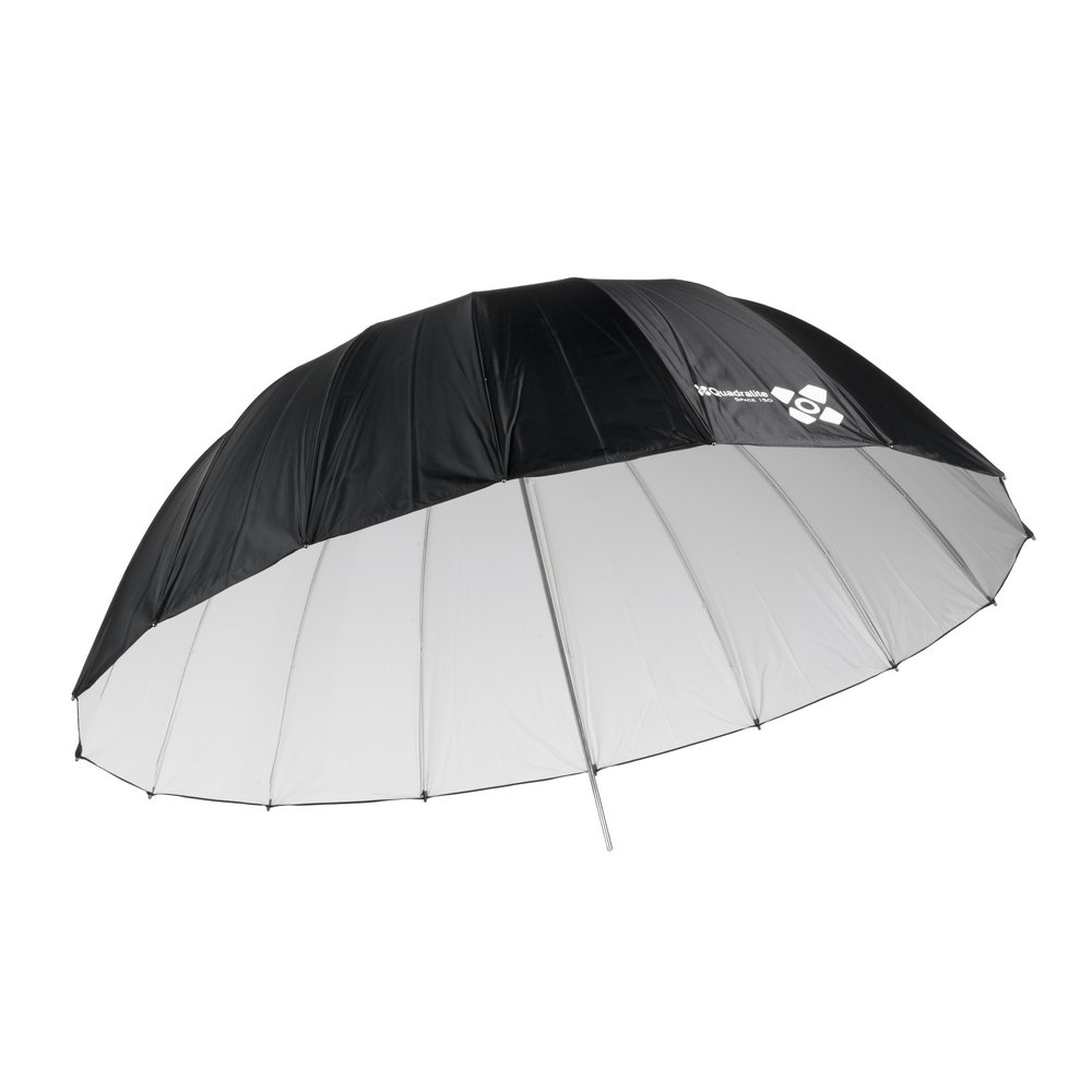 Quadralite Space white parabolic umbrella-20a